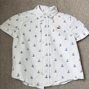 White Nautical Kids Shirt vineyard vines